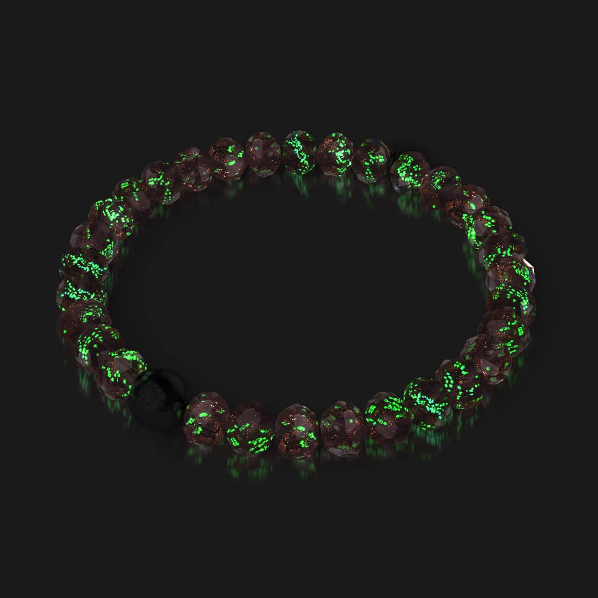 Mulberry Wine | .925 Sterling Silver | Firefly Glass Diamonds Bracelet