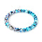 Blue Period | .925 Sterling Silver | Picasso Firefly Glass Diamonds Bracelet