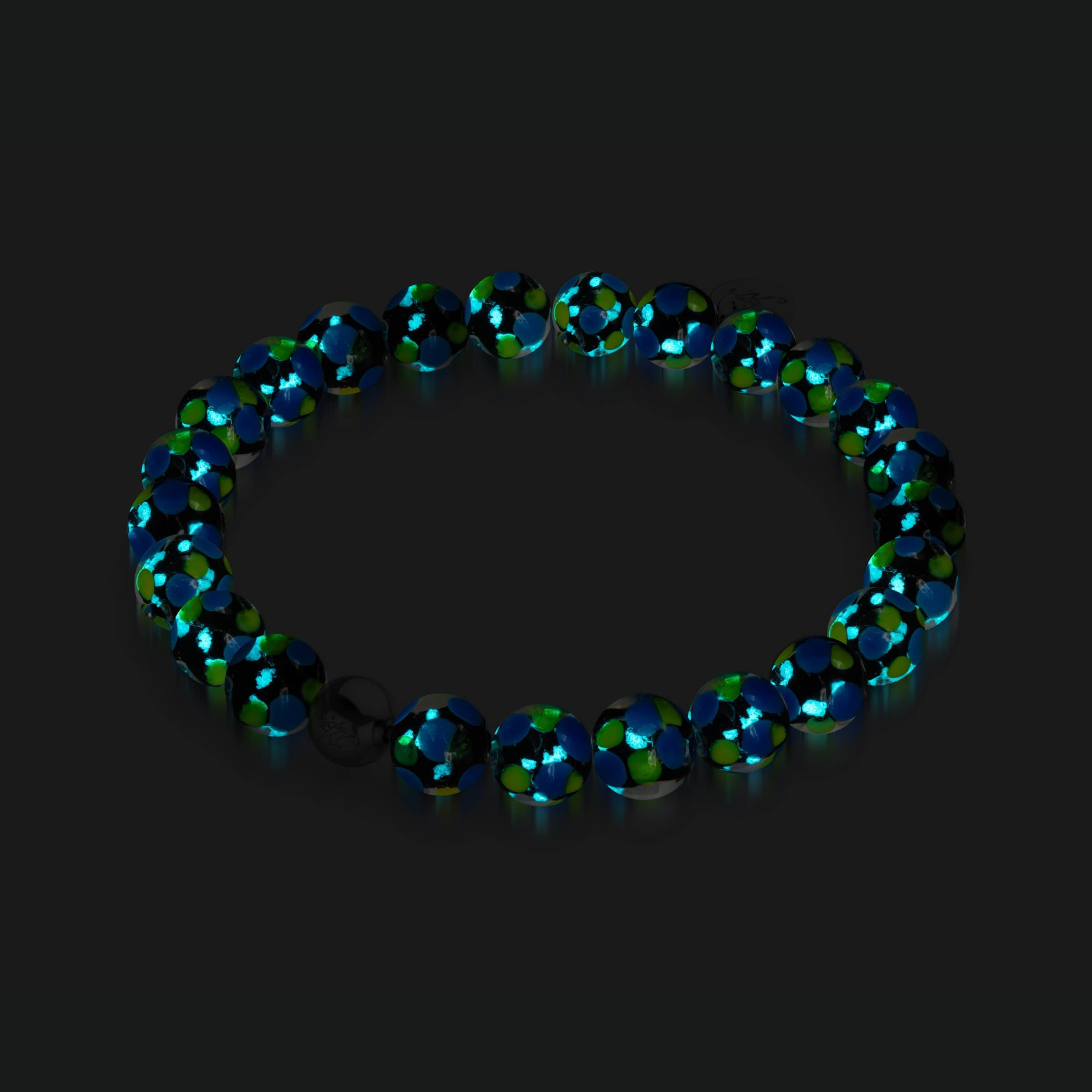 Blue Splash | Firefly Glass Polka Dot Bracelet