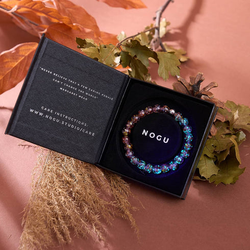 Mystic Purple | Firefly Glass Confetti Bracelet