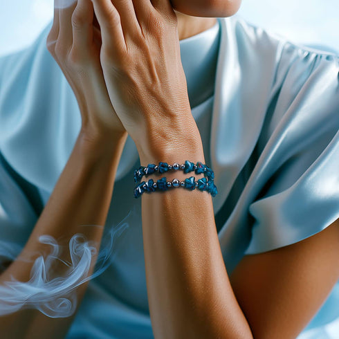 Teal Flutter | Gem Glass Butterfly Bracelet