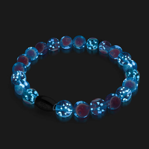 Purple x Pink | .925 Sterling Silver | Firefly Glass Love Bracelet