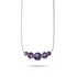 Purple Elixir | .925 Sterling Silver | Firefly Glass Infinity Clasp Necklace