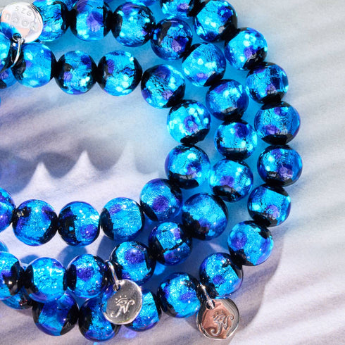 Blue Astra | .925 Sterling Silver | Solar Glass Bracelet
