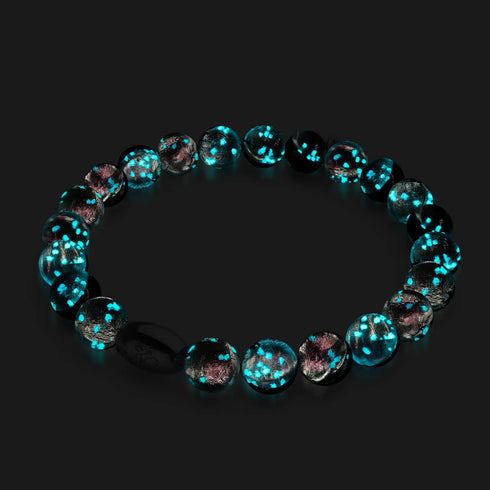 Pink Moon | .925 Sterling Silver | Lunar Glass Bracelet