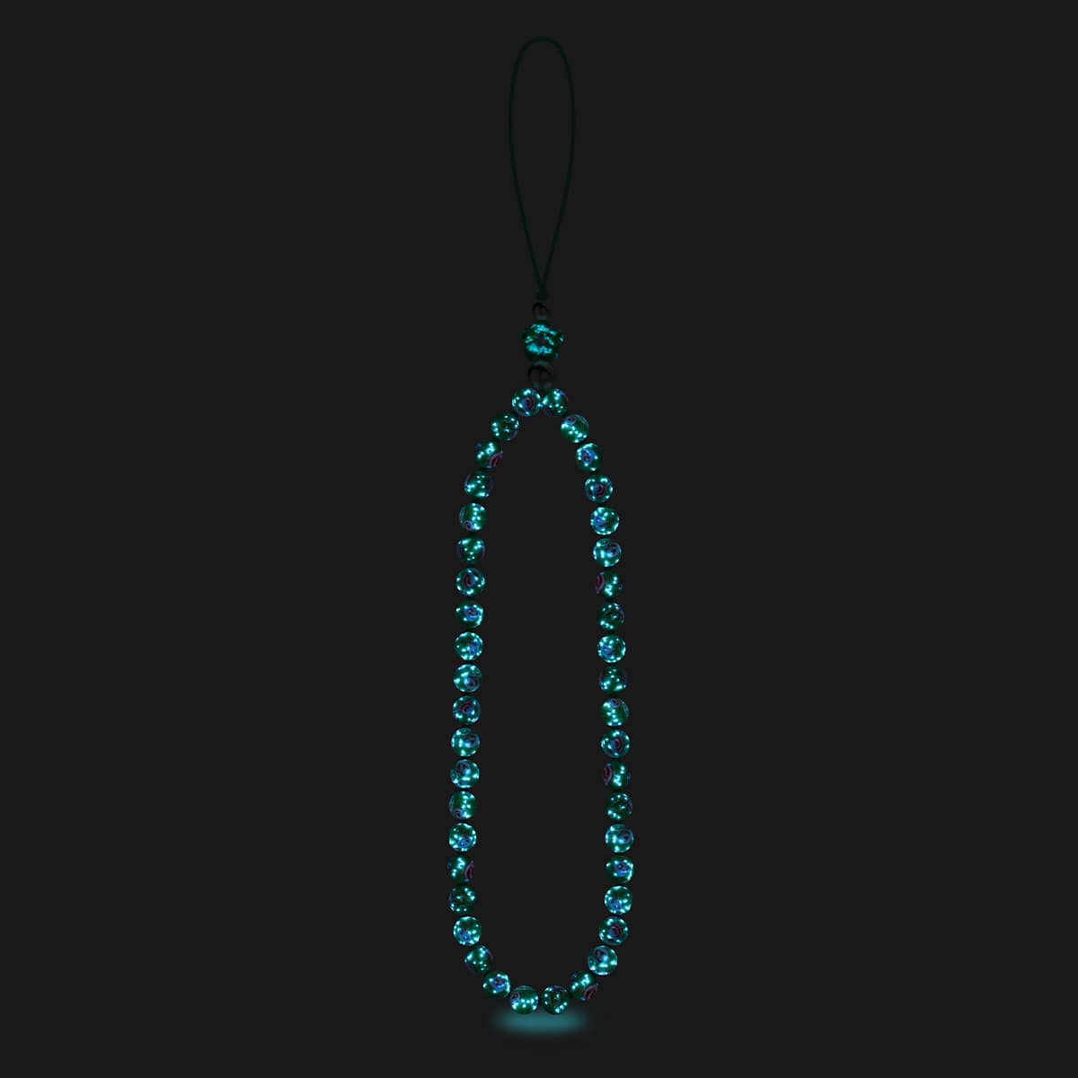 Blue Mistletoe | Firefly Glass | Phone Charm Strap