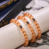 Pumpkin | .925 Sterling Silver | Cheshire Glass Bracelet