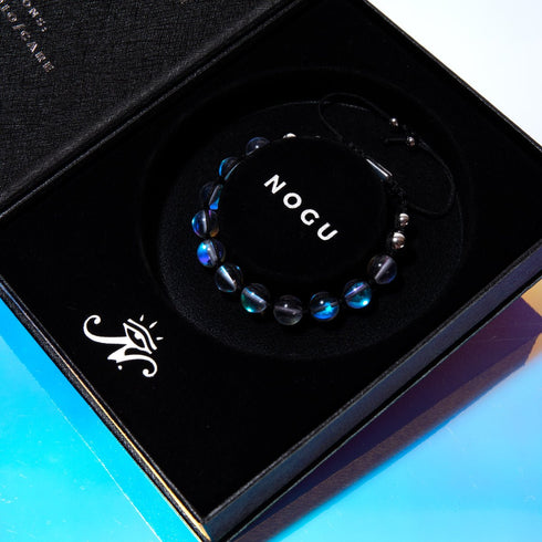 Neon Black | Rainbow Supernova | Silver | Galaxy Glass Charmballa Bracelet