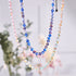 Rainbow White | Silver | Mermaid Glass Knotted Necklace