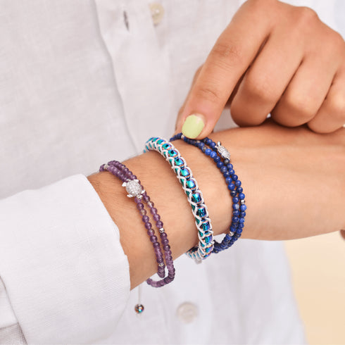 Lapis | Silver | Tortuga Gemstone Wrap
