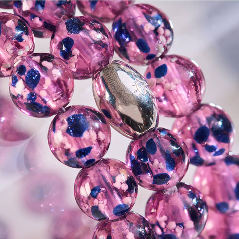 Purple Elixir | .925 Sterling Silver | Firefly Glass Bracelet