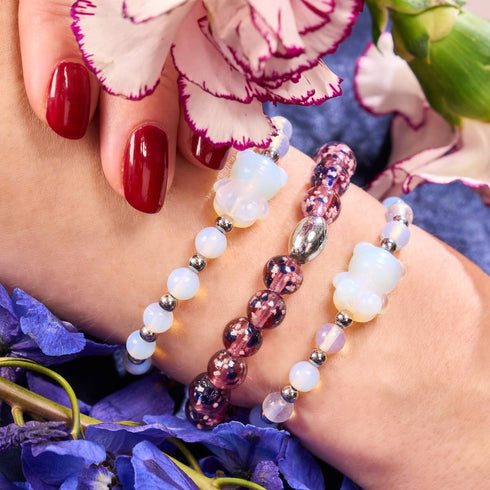 Luna | Gemmy Bear Bracelet | Moonstone x Silver