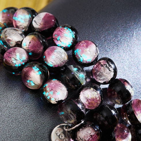 Violet Moon | .925 Sterling Silver | Lunar Glass Bracelet