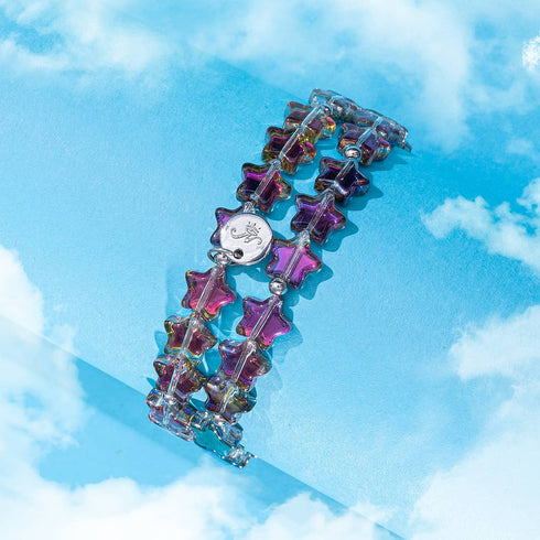 Purple Stardust  | .925 Sterling Silver | Star Wrap