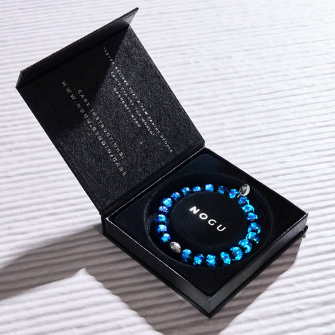 Blue Astra | .925 Sterling Silver | Solar Glass Bracelet