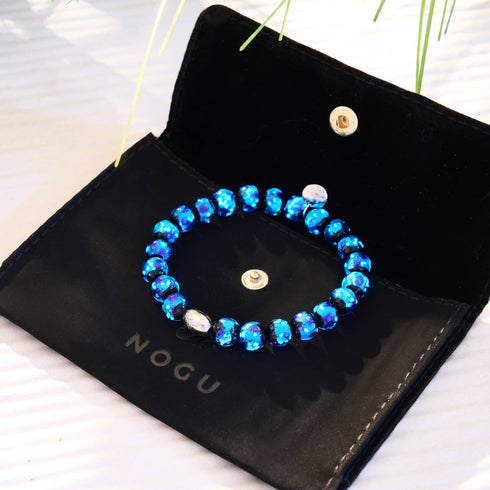 Blue Astra | .925 Sterling Silver | Solar Glass Bracelet